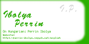 ibolya perrin business card